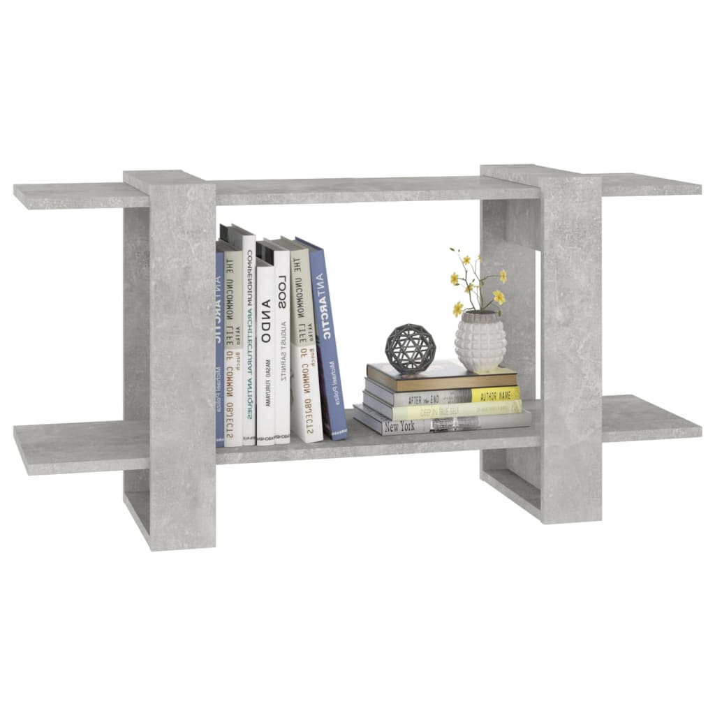vidaXL Bücherregal Betongrau 100x30x51 cm Holzwerkstoff