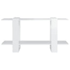 vidaXL Bücherregal Hochglanz-Weiß 100x30x51 cm Holzwerkstoff