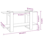vidaXL Bücherregal Hochglanz-Weiß 100x30x51 cm Holzwerkstoff
