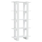 vidaXL Bücherregal/Raumteiler Weiß 80x30x160 cm Holzwerkstoff