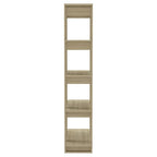 vidaXL Bücherregal/Raumteiler Sonoma-Eiche 80x30x160 cm Holzwerkstoff