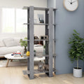 vidaXL Bücherregal/Raumteiler Betongrau 80x30x160 cm Holzwerkstoff