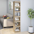 vidaXL Bücherregal/Raumteiler Sonoma-Eiche 100×30×160 cm