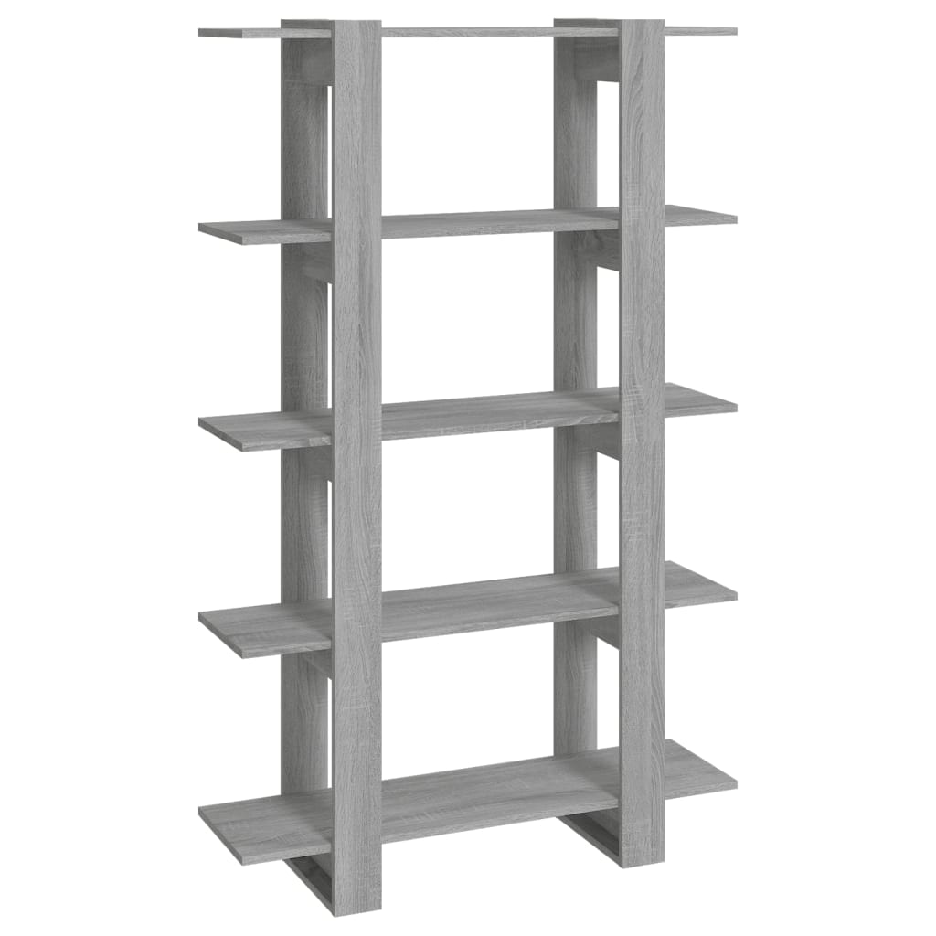 vidaXL Bücherregal/Raumteiler Grau Sonoma 100×30×160 cm