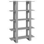 vidaXL Bücherregal/Raumteiler Grau Sonoma 100×30×160 cm