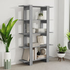 vidaXL Bücherregal/Raumteiler Grau Sonoma 100×30×160 cm