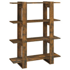 vidaXL Bücherregal/Raumteiler Räuchereiche 100x30x123,5 cm