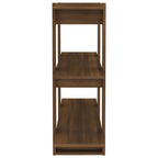vidaXL Bücherregal/Raumteiler Braun Eichen-Optik 100x30x87 cm