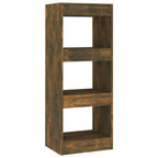 vidaXL Bücherregal/Raumteiler Räuchereiche 40x30x103 cm Holzwerkstoff