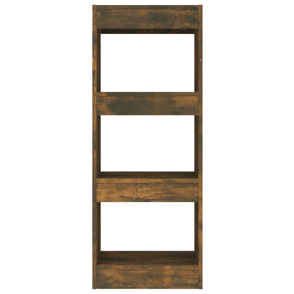 vidaXL Bücherregal/Raumteiler Räuchereiche 40x30x103 cm Holzwerkstoff