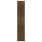vidaXL Bücherregal/Raumteiler Braun Eiche 60x30x166 cm Holzwerkstoff