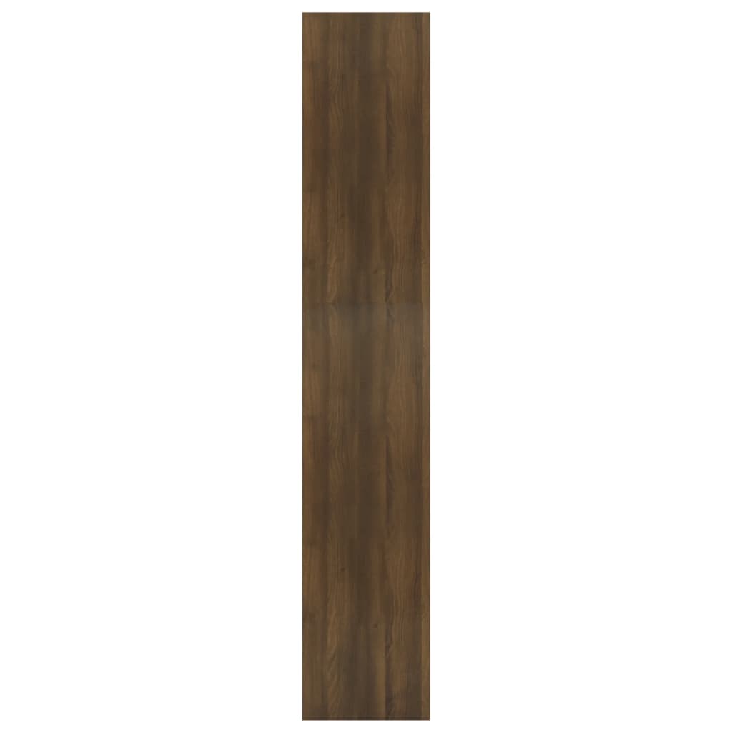 vidaXL Bücherregal/Raumteiler Braun Eiche 60x30x166 cm Holzwerkstoff