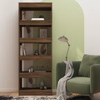 vidaXL Bücherregal/Raumteiler Braun Eiche 60x30x166 cm Holzwerkstoff
