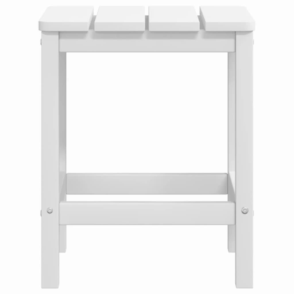 vidaXL Adirondack-Gartenstuhl mit Tisch HDPE Weiß