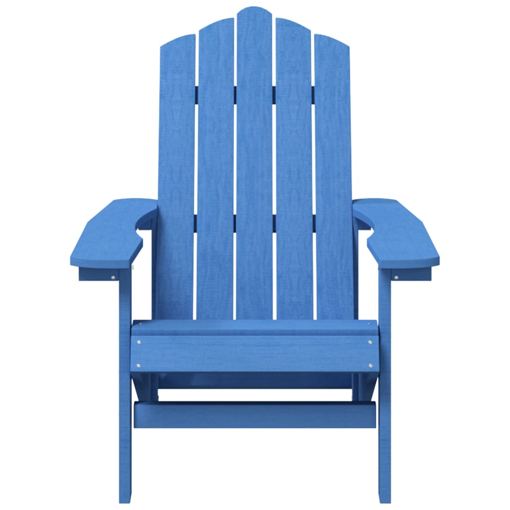 vidaXL Adirondack-Gartenstuhl mit Tisch HDPE Aquamarin