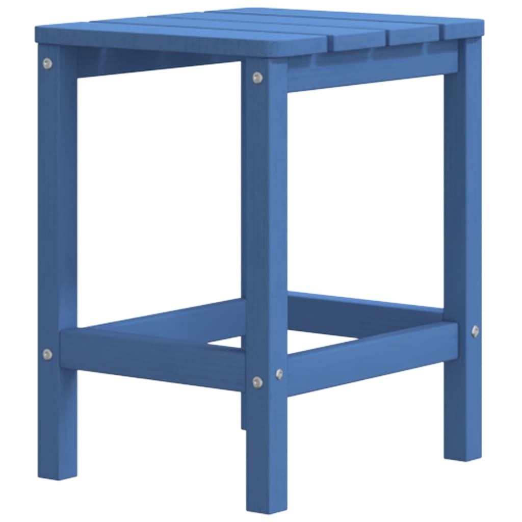 vidaXL Adirondack-Gartenstuhl mit Hocker & Tisch HDPE Aquamarin