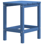 vidaXL Adirondack-Gartenstuhl mit Hocker & Tisch HDPE Aquamarin