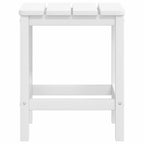 vidaXL Adirondack-Gartenstühle mit Hocker & Tisch HDPE Weiß