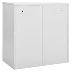 vidaXL Schließfachschränke 5 Stk. Hellgrau und Blau 90x45x92,5cm Stahl