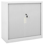 vidaXL Schrank mit Schiebetür & Pflanzkasten Grau 90x40x113 cm Stahl