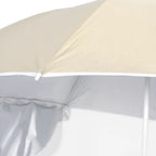 vidaXL Strandschirm mit Seitenteilen Sandfarbe 215 cm