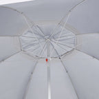 vidaXL Strandschirm mit Seitenteilen Sandfarbe 215 cm