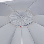 vidaXL Strandschirm mit Seitenteilen Blau 215 cm