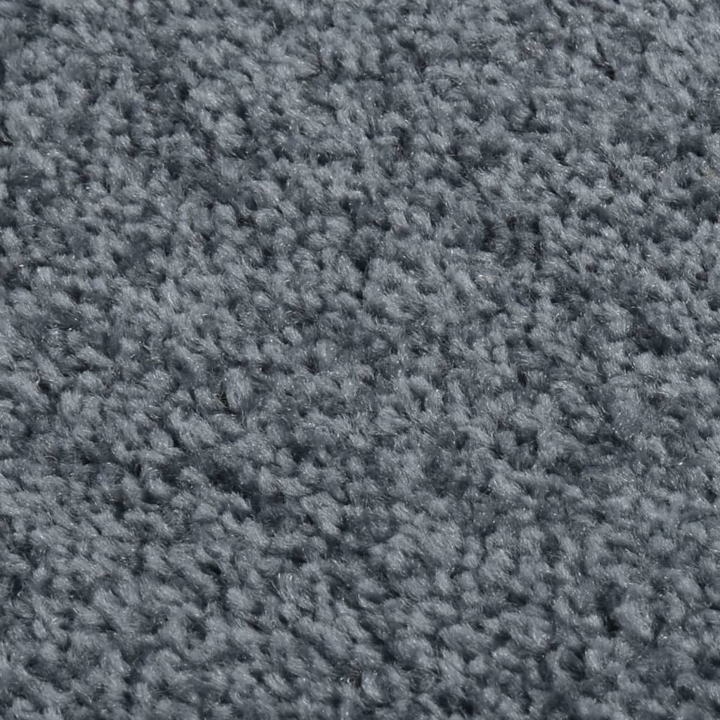 vidaXL Teppich Kurzflor 160x230 cm Anthrazit