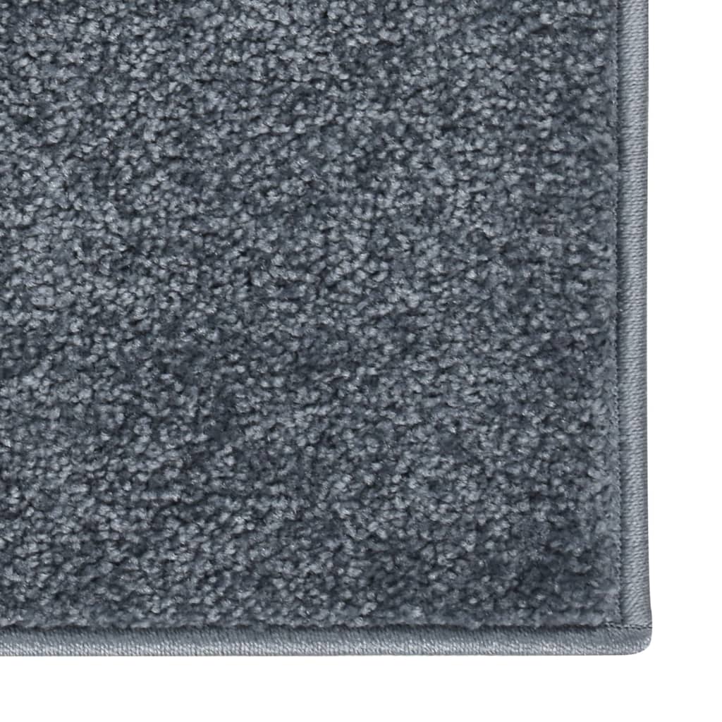vidaXL Teppich Kurzflor 160x230 cm Anthrazit