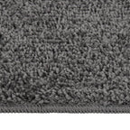 vidaXL Shaggy-Teppich Dunkelgrau 80x150 cm Rutschfest