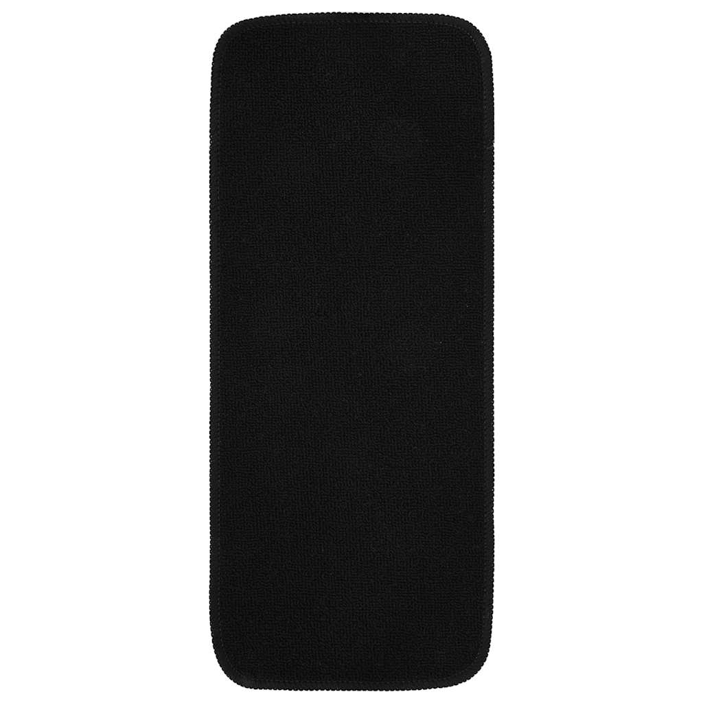 vidaXL Antirutsch Stufenmatten 15 Stk. 60x25 cm Schwarz Rechteckig