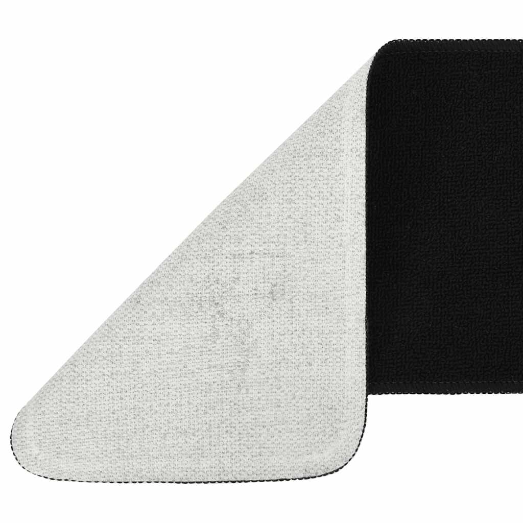 vidaXL Antirutsch Stufenmatten 15 Stk. 60x25 cm Schwarz Rechteckig