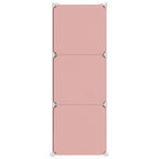 vidaXL Kinderschrank Modular mit 6 Würfeln Rosa PP