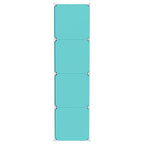 vidaXL Kinderschrank Modular mit 12 Würfeln Grün PP