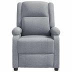 vidaXL Massagesessel Hellgrau Stoff