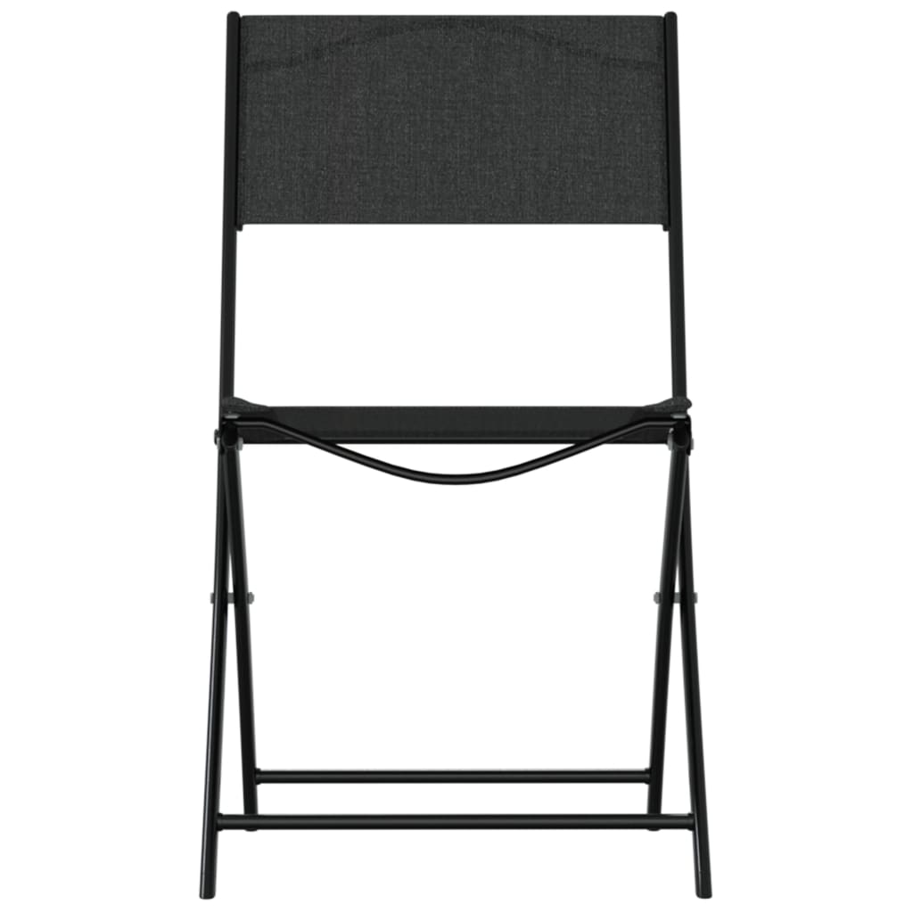 vidaXL 3-tlg. Bistro-Set Stahl Schwarz