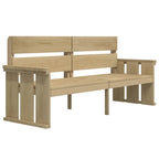 vidaXL 3-tlg. Garten-Essgruppe Massivholz Kiefer Imprägniert