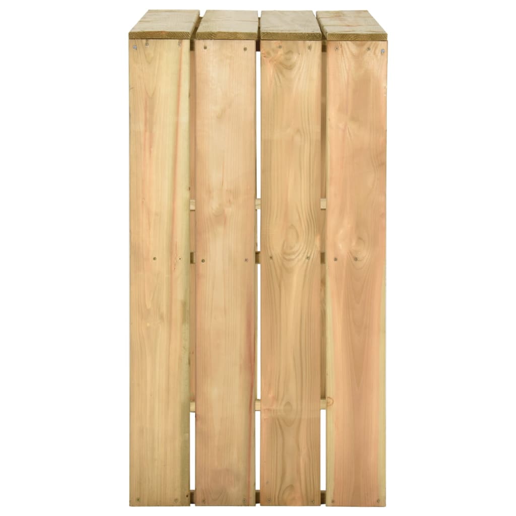vidaXL 5-tlg. Gartenbar-Set Kiefernholz Imprägniert