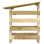 vidaXL Pergolen mit Dach 2 Stk. 100x90x100 cm Kiefernholz Imprägniert
