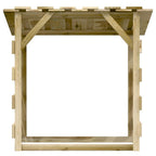 vidaXL Pergolen mit Dach 3 Stk. 100x90x100 cm Kiefernholz Imprägniert