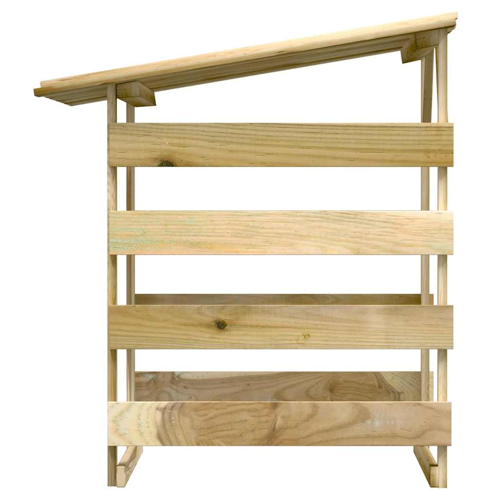 vidaXL Pergolen mit Dach 4 Stk. 100x90x100 cm Kiefernholz Imprägniert