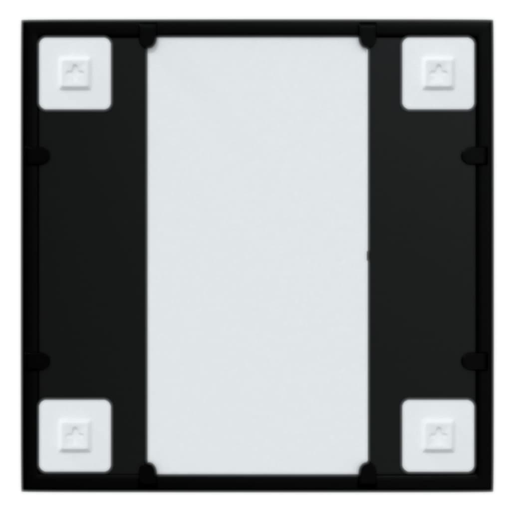 vidaXL Wandspiegel Schwarz 40x40 cm Metall
