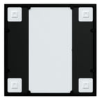 vidaXL Wandspiegel Schwarz 40x40 cm Metall