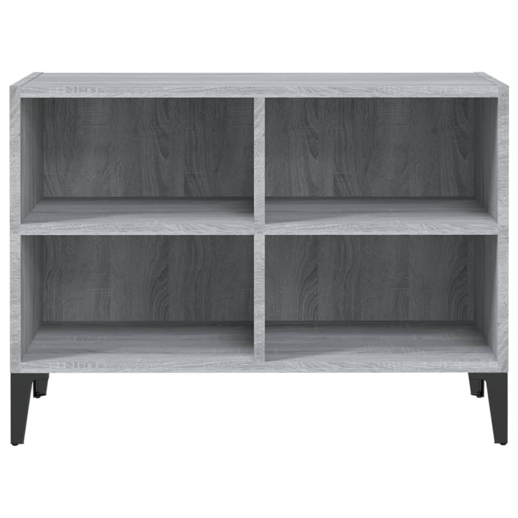vidaXL TV-Schrank mit Metallbeinen Grau Sonoma 69,5x30x50 cm