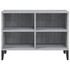 vidaXL TV-Schrank mit Metallbeinen Grau Sonoma 69,5x30x50 cm