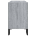 vidaXL TV-Schrank mit Metallbeinen Grau Sonoma 69,5x30x50 cm