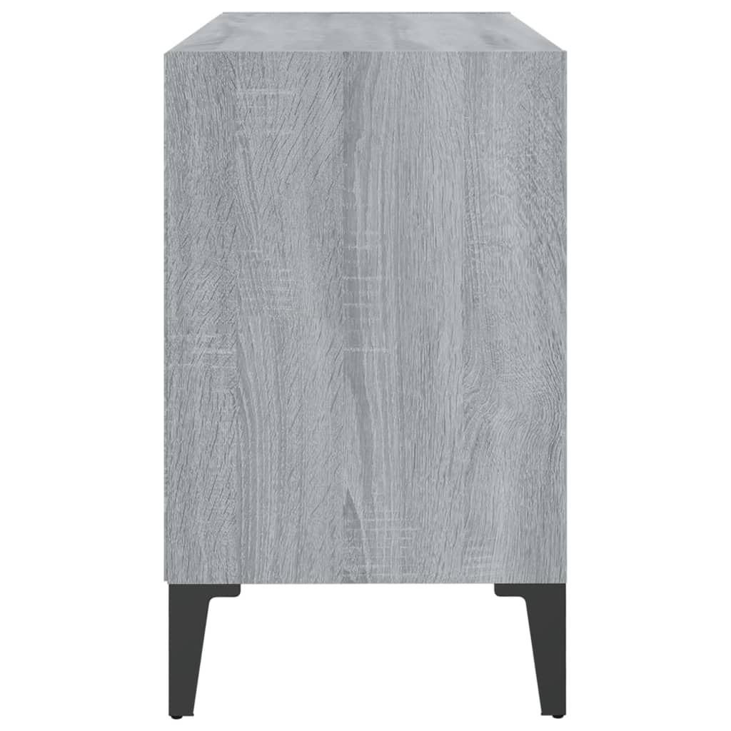 vidaXL TV-Schrank mit Metallbeinen Grau Sonoma 69,5x30x50 cm