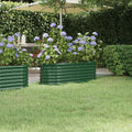 vidaXL Hochbeet Verzinkter Stahl 114x40x36 cm Grün