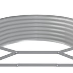vidaXL Hochbeet Verzinkter Stahl 249x100x36 cm Silbern