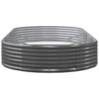 vidaXL Garten-Hochbeet Verzinkter Stahl 296 x 140 x 36 cm Anthrazit